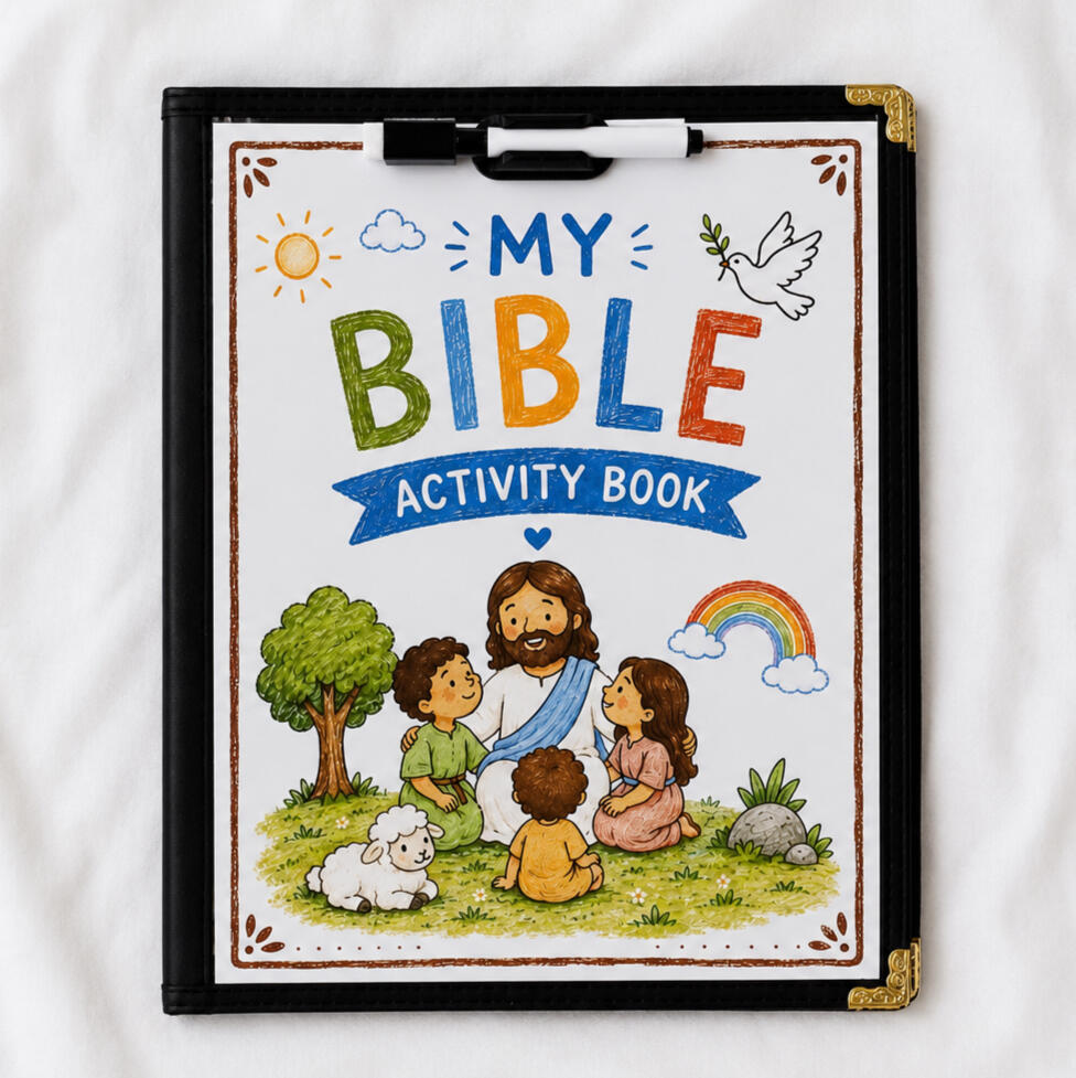 Bible busy book reusable kids activity book